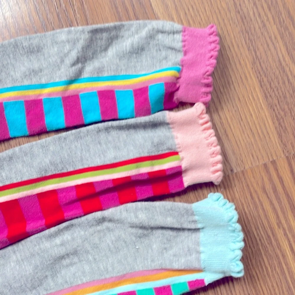 Little Miss Matched Girls Knee High Socks Colorful Ruler School Design 3…